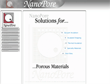 Tablet Screenshot of nanopore.com